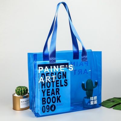 Middelgrote Custom Logo Duidelijke Transparante Waterdichte PVC Tote Bag
