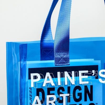 Middelgrote Custom Logo Duidelijke Transparante Waterdichte PVC Tote Bag