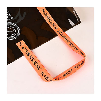 Eco-vriendelijk Custom Logo Duidelijk Transparante Waterdichte PVC Tote Bag met Zipper en Pocket