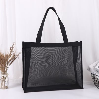 Custom Design Herbruikbare Nylon Wire Mesh Beach Shopping Tote Bag met gepersonaliseerd logo