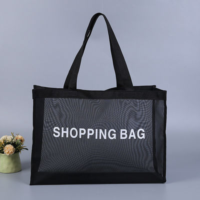 Custom Design Herbruikbare Nylon Wire Mesh Beach Shopping Tote Bag met gepersonaliseerd logo
