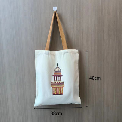 Custom Canvas Tote Bag Aanvaardbaar OEM/ODM Solid Color Aanpasbaar Briefpatroon Type