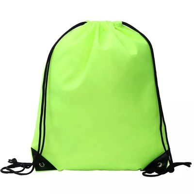 Zilk Screen Printed Custom Logo Nylon Polyester 210D Promotie Gym Drawnstring Rugzak