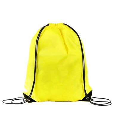 Zilk Screen Printed Custom Logo Nylon Polyester 210D Promotie Gym Drawnstring Rugzak