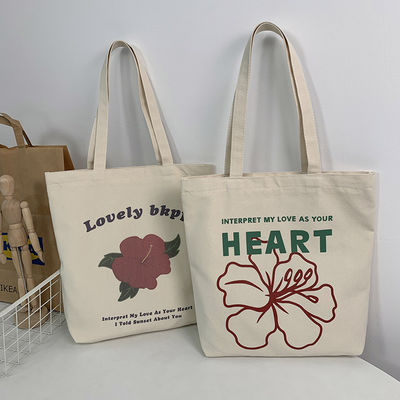 Letter Pattern Vrouwen Canvas Winkeltassen Tote tassen voor herbruikbaar en milieuvriendelijk