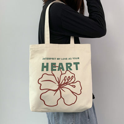 Letter Pattern Vrouwen Canvas Winkeltassen Tote tassen voor herbruikbaar en milieuvriendelijk