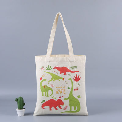 Custom Logo Eco Blank Shopping Bag Organic Cotton Canvas Tote met aangepaste kleur