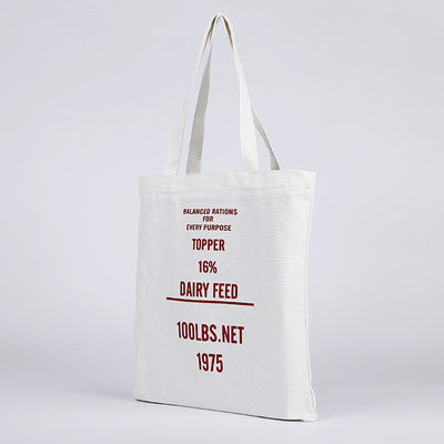 Custom Logo Eco Blank Shopping Bag Organic Cotton Canvas Tote met aangepaste kleur