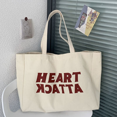 2022 Fashion Custom Women Canvas Tote Bag voor het winkelen met milieuvriendelijk materiaal