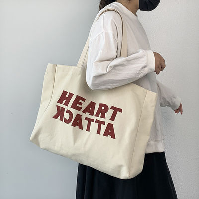 2022 Fashion Custom Women Canvas Tote Bag voor het winkelen met milieuvriendelijk materiaal