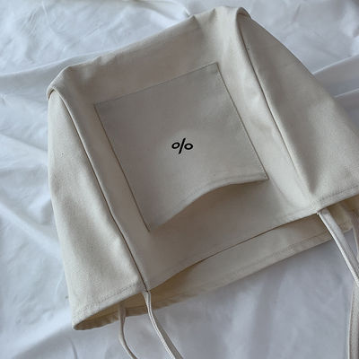 Gepersonaliseerde kleur Eco Canvas Tote Bag voor vrouwen Grote capaciteit en OEM / ODM aanvaardbaar