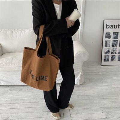 Dagelijks schoolleven Eco-vriendelijk Custom Canvas Tote Bag met Custom Logo Printing