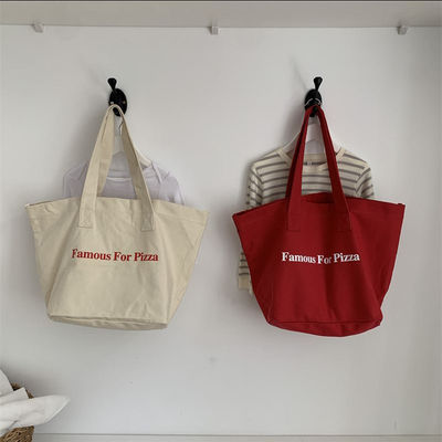 Dagelijks schoolleven Canvas Tote Bag voor winkelen Praktisch en veelzijdig ontwerp