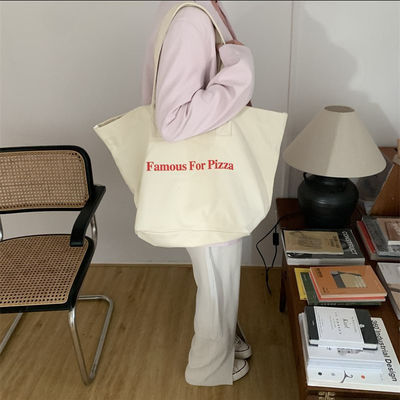 Dagelijks schoolleven Canvas Tote Bag voor winkelen Praktisch en veelzijdig ontwerp
