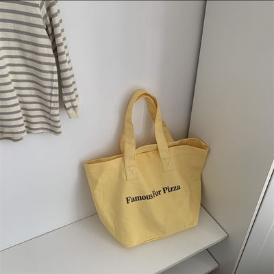 Dagelijks schoolleven Canvas Tote Bag voor winkelen Praktisch en veelzijdig ontwerp