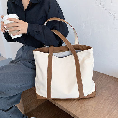 Gepersonaliseerde Kleur Canvas Tote Bag met Printed Logo en Gepersonaliseerd Design