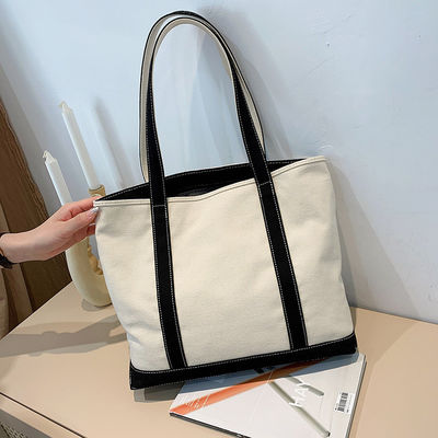 Gepersonaliseerde Kleur Canvas Tote Bag met Printed Logo en Gepersonaliseerd Design