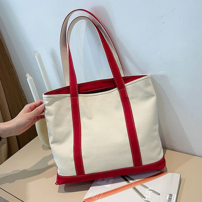 Gepersonaliseerde Kleur Canvas Tote Bag met Printed Logo en Gepersonaliseerd Design
