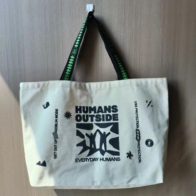 Custom Logo Printed Canvas Tote Bag voor winkelen