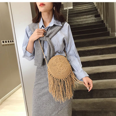 Multicolor Macrame Crochet Lady Handtassen Geweven Beach Tote Tassen