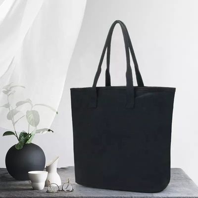 White Beach Shopping Tote Bags met katoenen webbing handvat en op maat gedrukt logo