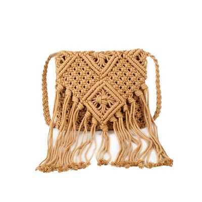Gepersonaliseerd Logo Vrouwen Straw Clutch Weave Schouder Summer Beach Crossbody Handtas met Zipper sluiting