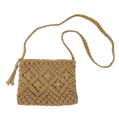Andere patronen handgemaakte katoenen touw stro Vrouwen handtassen Vintage tassen Strandtassen