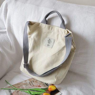 Kleur op maat Middelgrote Meisje Canvas Borst Crossbody Tote Schouder Boodschapper Tas