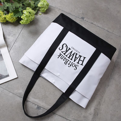 Gepersonaliseerd logo geaccepteerd Duurzame Canvas Tote Bag voor Outdoor Mode en verder