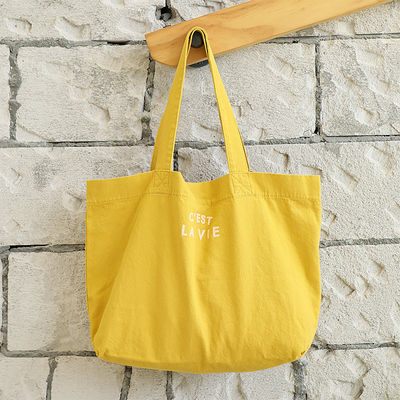 Eco Friendly Canvas Casual Tote Shoulder Shopping Bag met logo en patroon