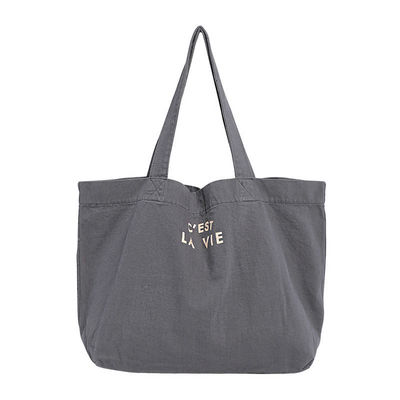Eco Friendly Canvas Casual Tote Shoulder Shopping Bag met logo en patroon