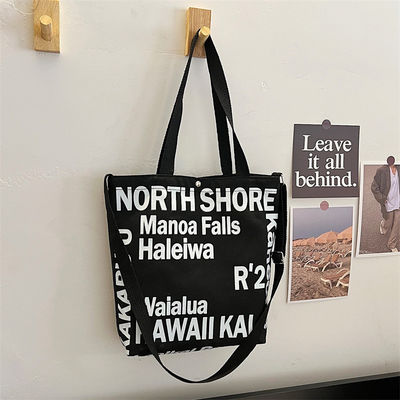 Nieuwste modieuze dames Canvas Crossbody tas met Tote Handle en letter patroon