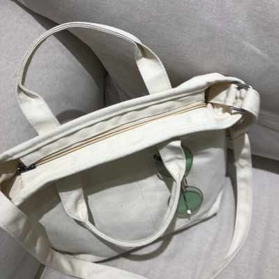Aanvaardbaar OEM/ODM Custom Logo Printing Grote capaciteit Schouder Canvas Cotton Tote Bag