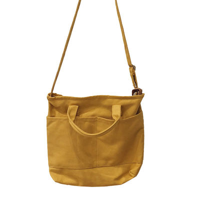 Aanvaardbaar OEM/ODM Custom Logo Printing Grote capaciteit Schouder Canvas Cotton Tote Bag