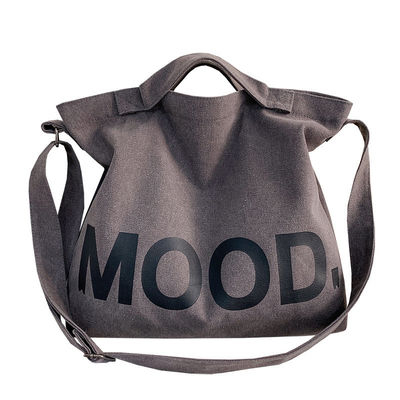 Op maat geprint duurzaam opvouwbaar herbruikbaar medium biologisch katoen doek Tote Bag