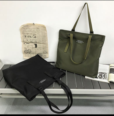 Boodschapper Canvas Bag voor het drukken Winkelen Nylon Bag Gedrukt LOGO Gepersonaliseerd logo