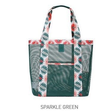 Mode Reis Handtassen Doorzichtige Mesh Schoudertas Transparante Tote Beach Bag voor het voordeel