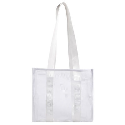 2022 Customized Fashion Print Grote Mesh Tote Bag Vrouwen Beach Bag met Hollow Out