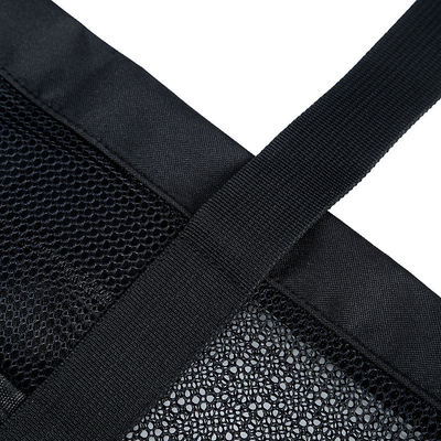 Custom Logo Zwarte Schelp Collectie Grote Nylon Draagbare Mesh Beach Tote Bag voor vrouwen