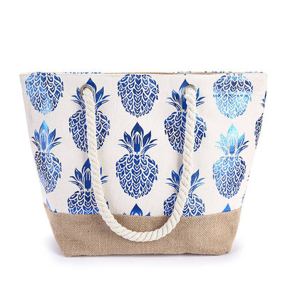 Strandtas Dames Vrouwen Casual Tote Fashion Flower Printing Zomer Grote capaciteit