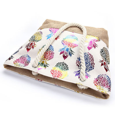 Strandtas Dames Vrouwen Casual Tote Fashion Flower Printing Zomer Grote capaciteit