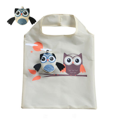 Leuke dieren RPET winkeltasjes voor winkelen Wandelen Reizbrief Druk katoenen tas