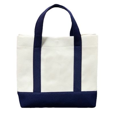 Herbruikbare Eco Blank Line Tote Canvas Shopping Bag met aangepast logo en aangepast logo