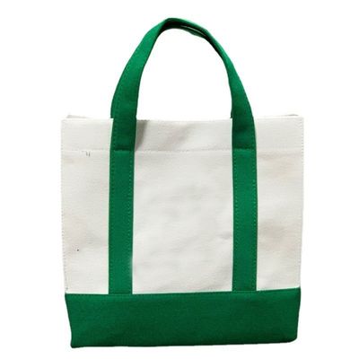 Herbruikbare Eco Blank Line Tote Canvas Shopping Bag met aangepast logo en aangepast logo