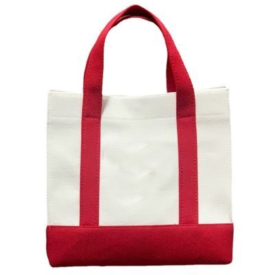 Herbruikbare Eco Blank Line Tote Canvas Shopping Bag met aangepast logo en aangepast logo