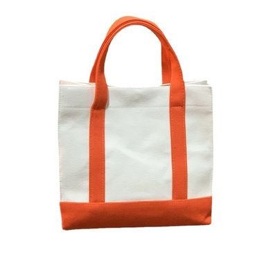 Herbruikbare Eco Blank Line Tote Canvas Shopping Bag met aangepast logo en aangepast logo