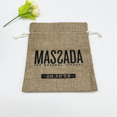 Custom Logo Jute Drawstring Pouch voor dagelijks schoolleven Essentials en organisatie