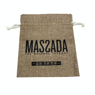 Custom Logo Jute Drawstring Pouch voor dagelijks schoolleven Essentials en organisatie