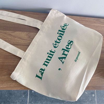 Gepersonaliseerde logo grootte wasbare doek Tote winkeltas voor nieuwste modieuze gelegenheid