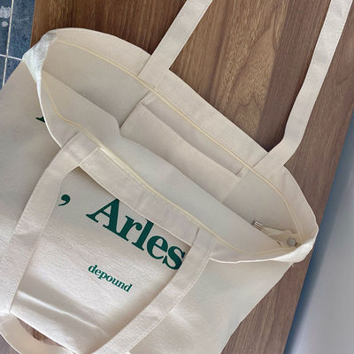 Gepersonaliseerde logo grootte wasbare doek Tote winkeltas voor nieuwste modieuze gelegenheid